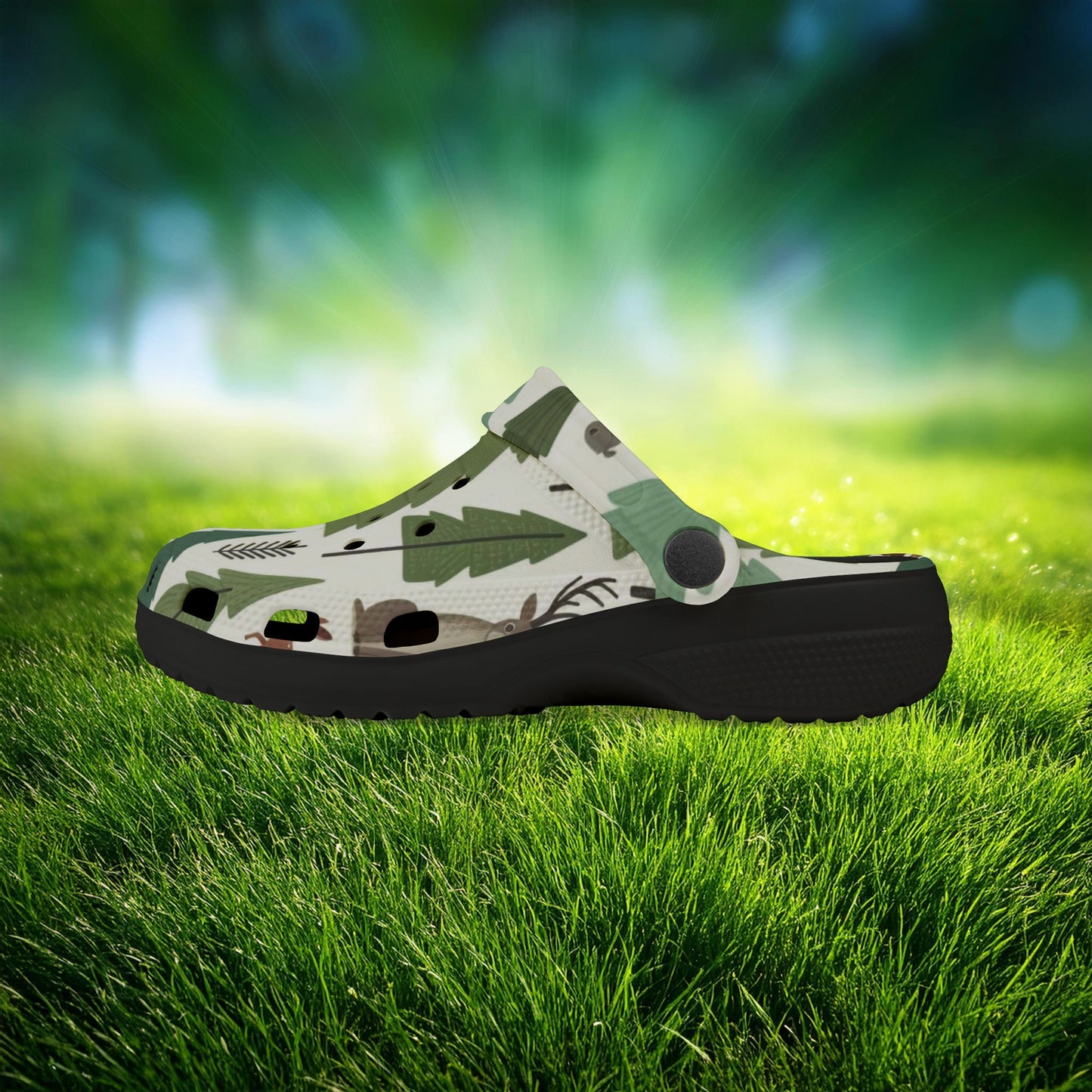 Forest Pattern Kid's Foam Clogs