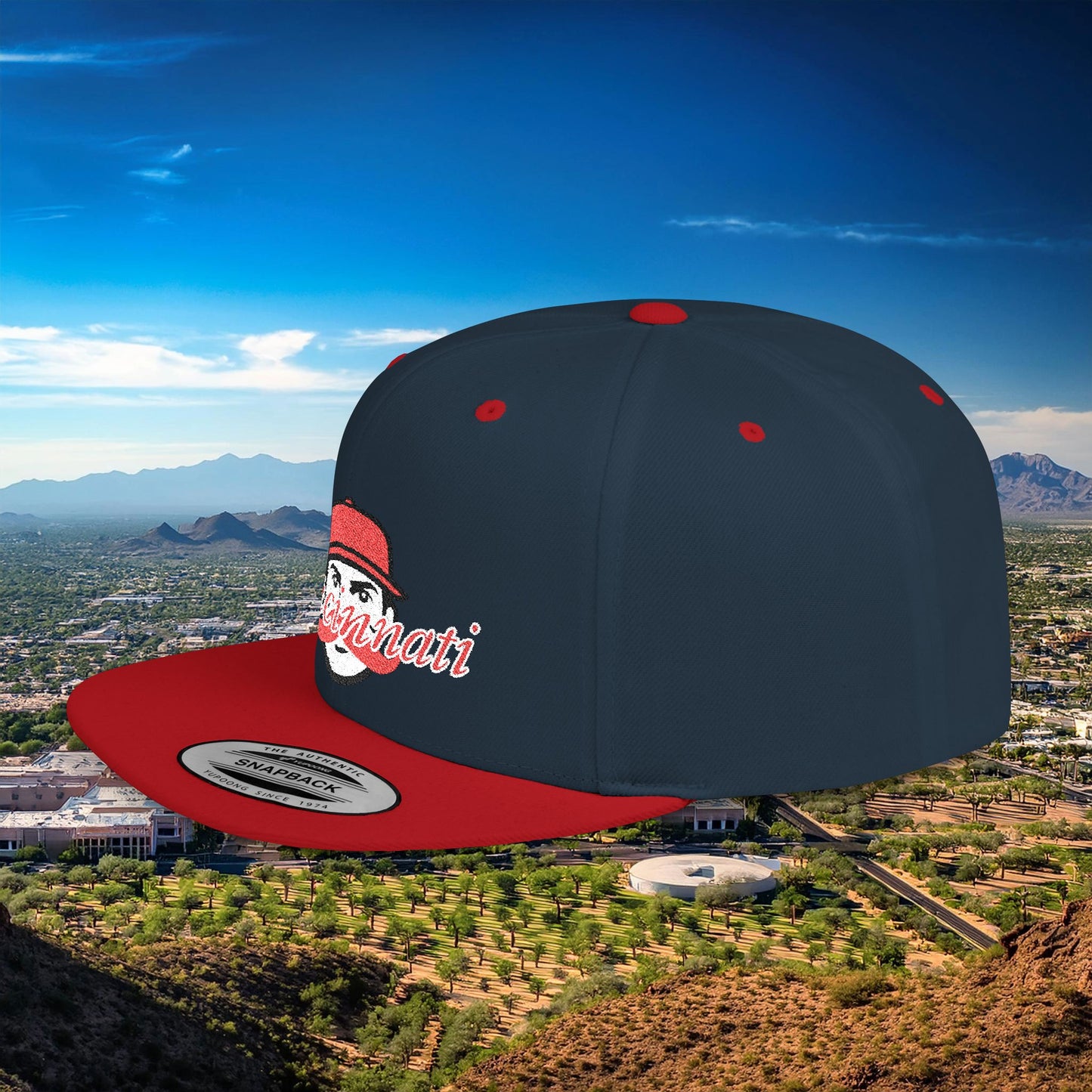 Cincinnati Baseball Flat Bill Snapback