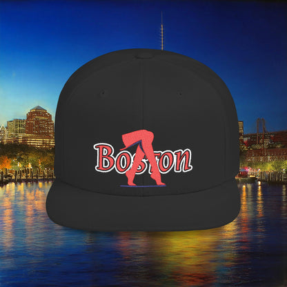 Boston Baseball Leggings Flat Bill Snapback