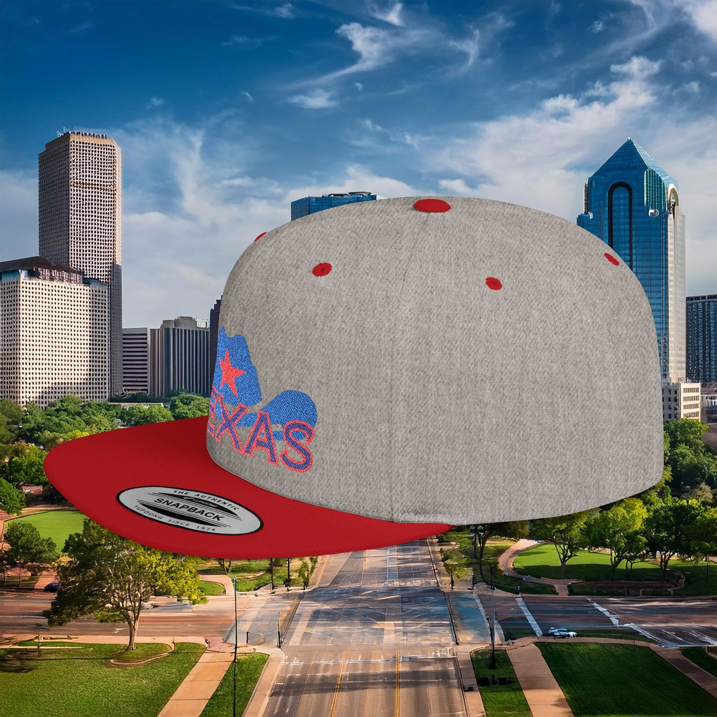 Texas Cowboy Hat Flat Bill Snapback