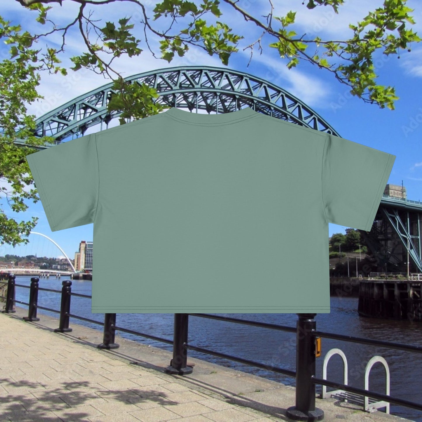 Newcastle United B&W Crest Women's Crop Tee