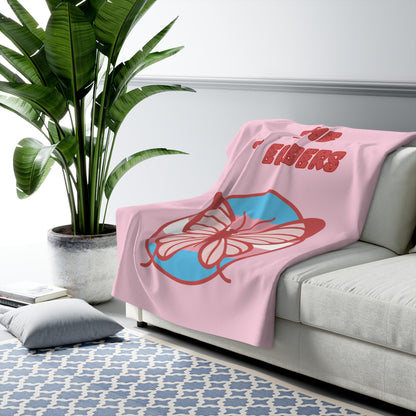 The T Elders Butterfly Sherpa Fleece Blanket