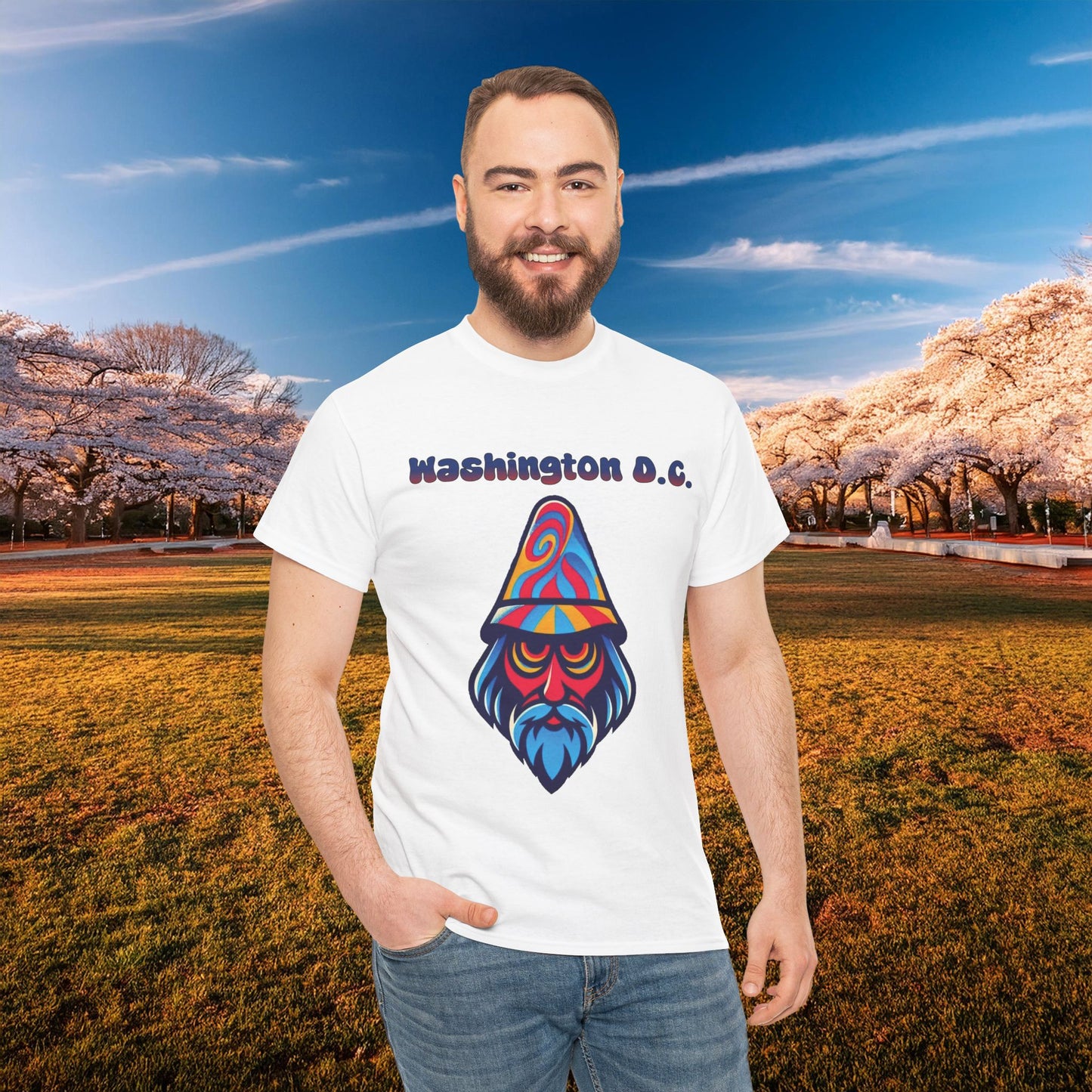 Washington D.C. Psychedelic Wizard Tee