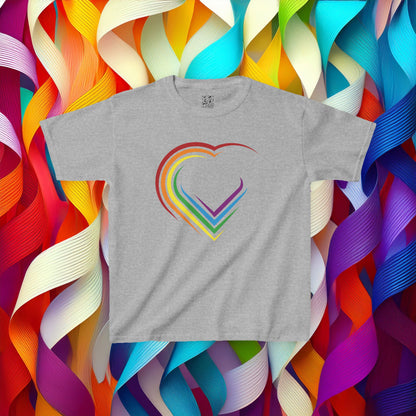 Rainbow Heart Kids Tee