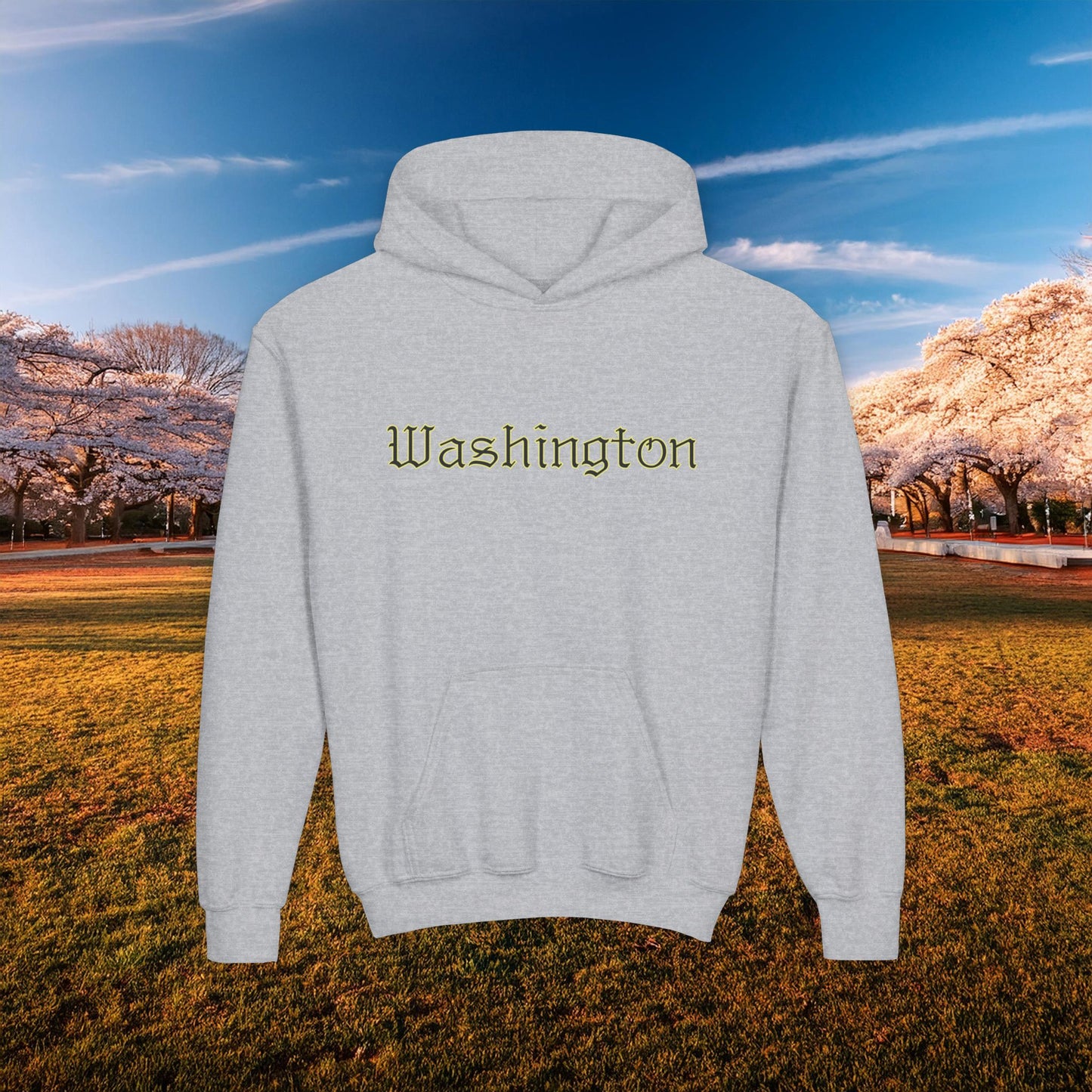Washington Spirit Yellow Design Youth Hoodie
