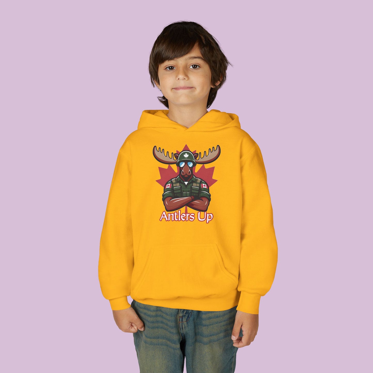 Canadian Moose "Antlers Up" Youth Hoodie
