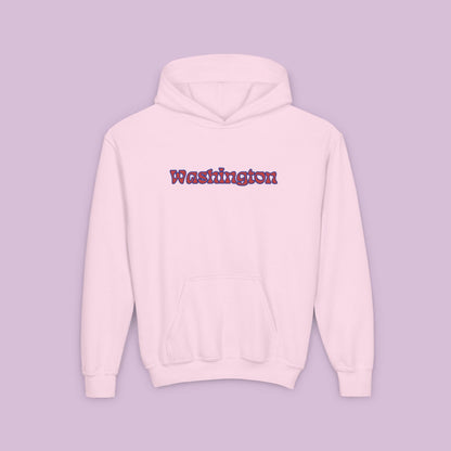 Psychedelic Funky W Skull Youth Hoodie