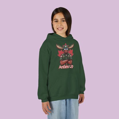 Canadian Moose "Antlers Up" Youth Hoodie