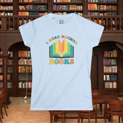 I Read Banned Books Women's Softstyle Tee