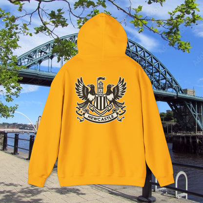 Newcastle United B&W Crest Hoodie