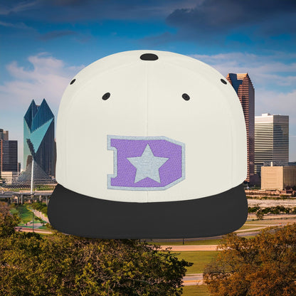 Dallas D Flat Bill Snapback with Star