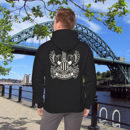 Newcastle United B&W Crest Hoodie