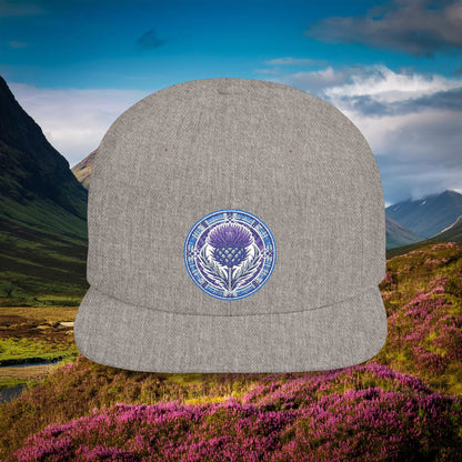 Scotland Thistle Flat Bill Snapback