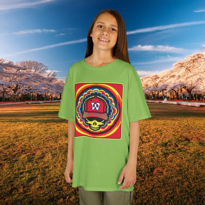 Psychedelic Funky W Skull Kids Tee