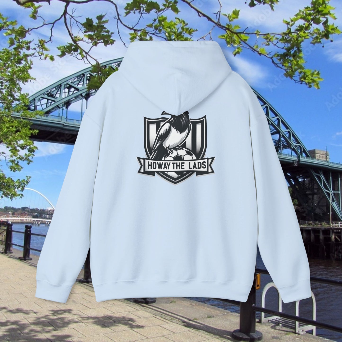 Newcastle United NUFC Crest Howay the Lads Hoodie