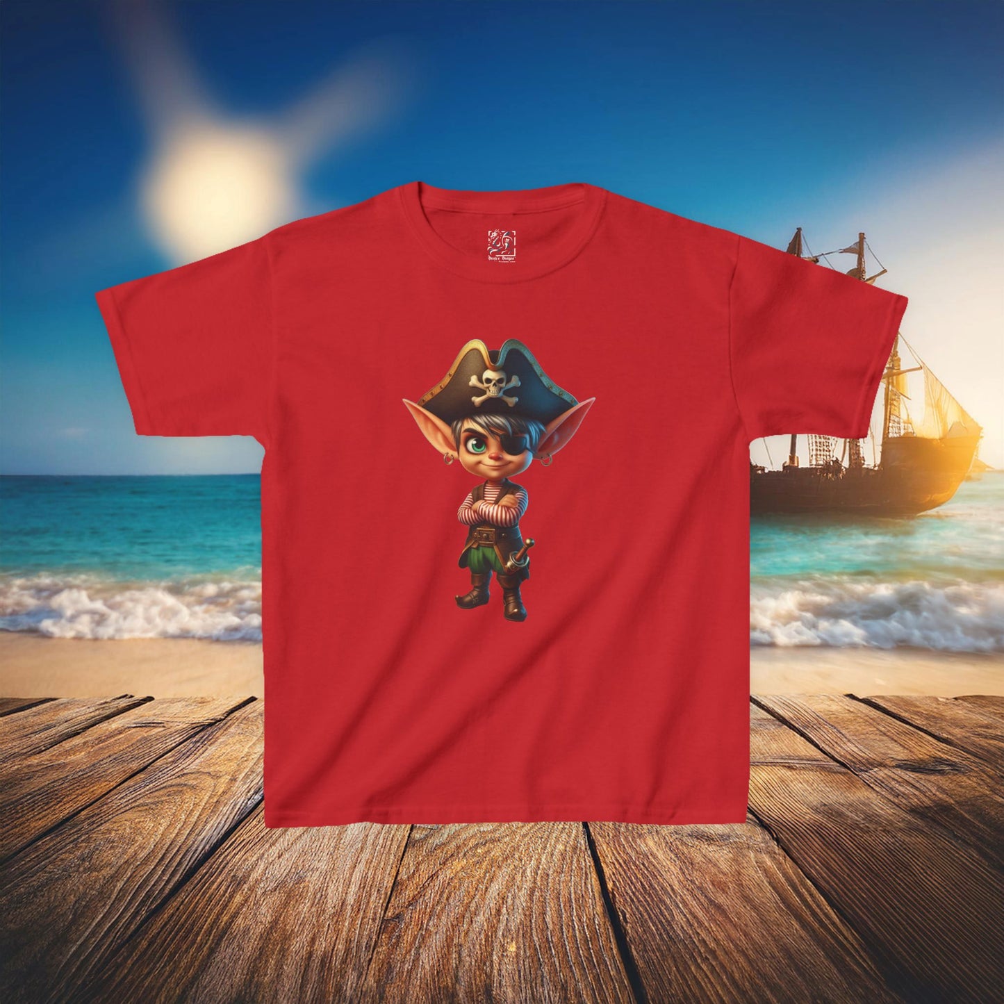Elf Pirate Kids Tee