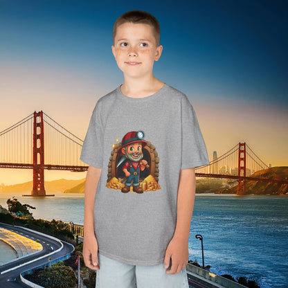 San Francisco Football Cartoon Miner Kids Tee