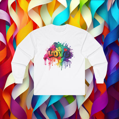 Love Color Bomb Long Sleeve Tee