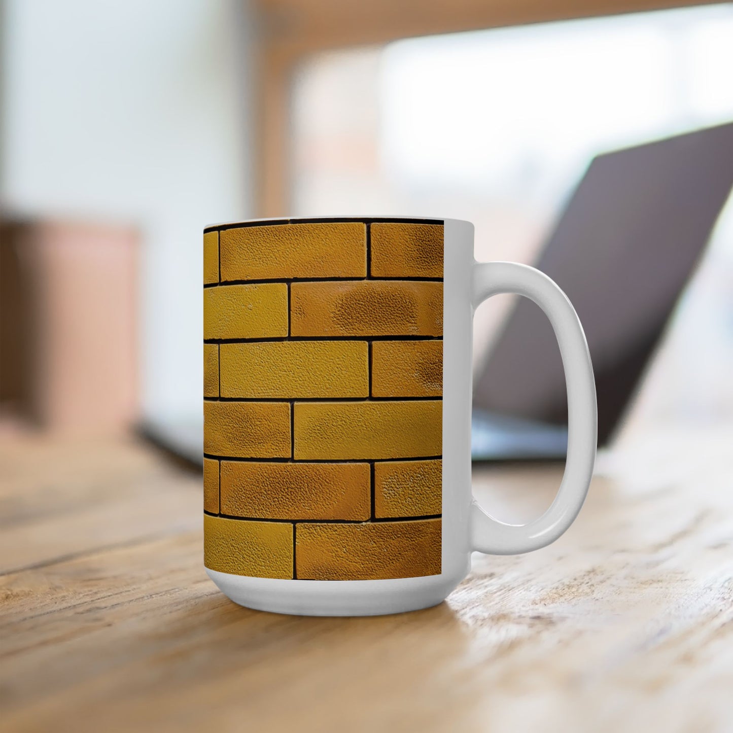 Yellow Brick Wall Ceramic Mug (11oz/15oz)