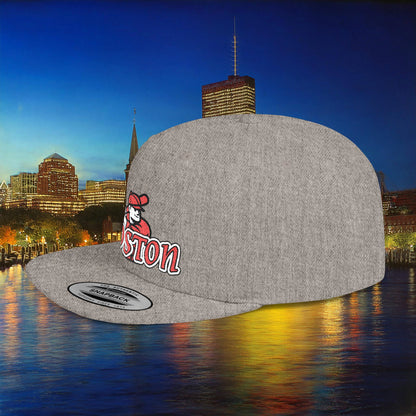 Boston Baseball Player Flat Bill Snapback