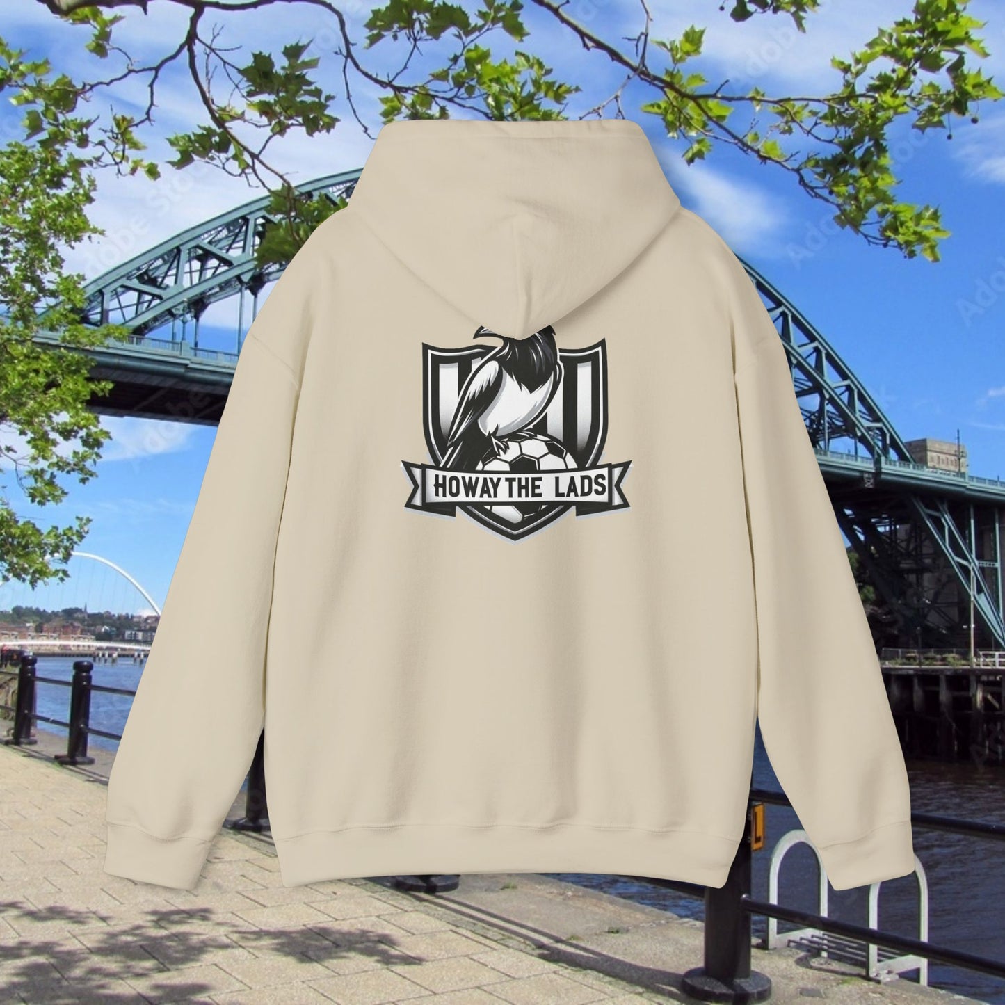 Newcastle United NUFC Crest Howay the Lads Hoodie