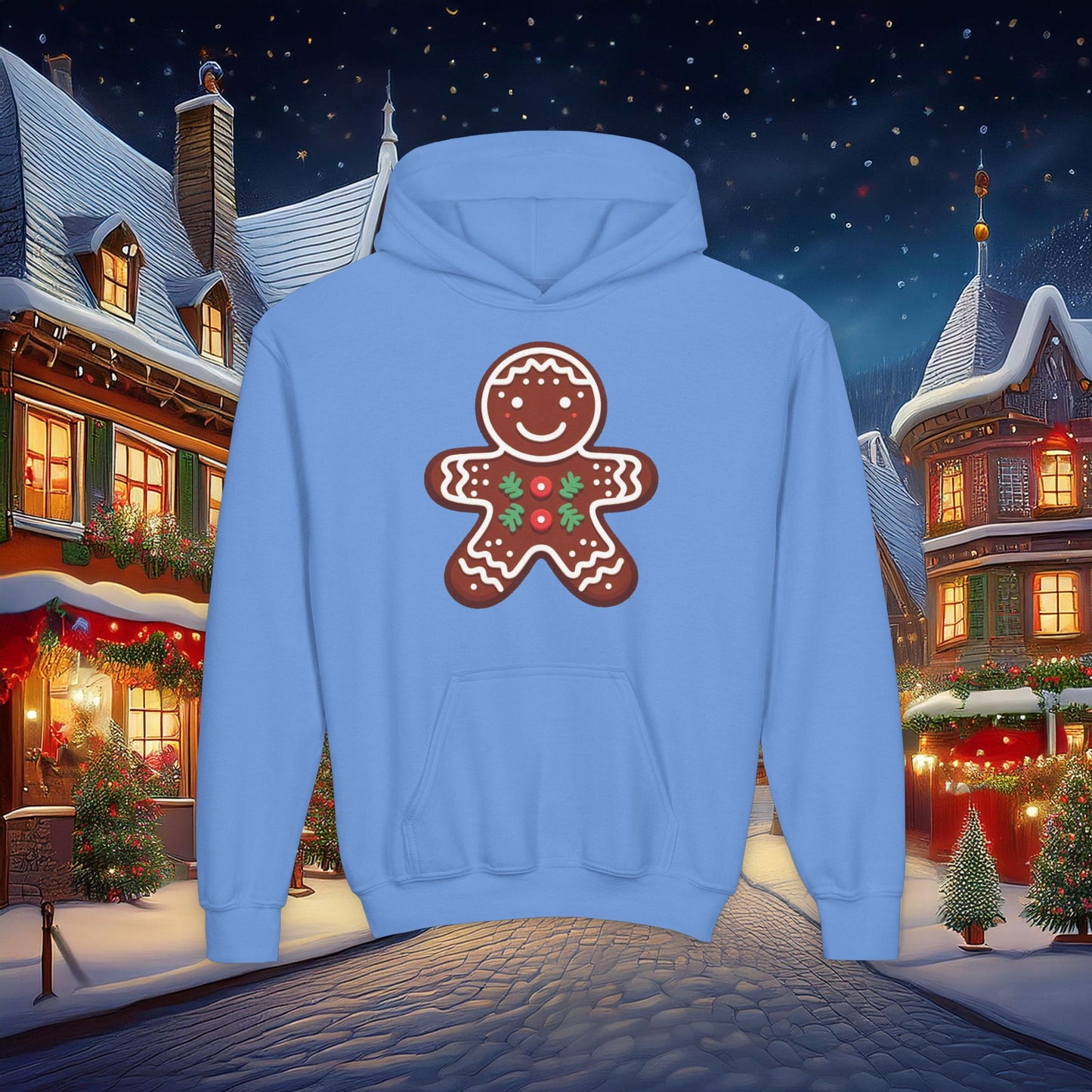 Gingerbread Man Youth Hoodie