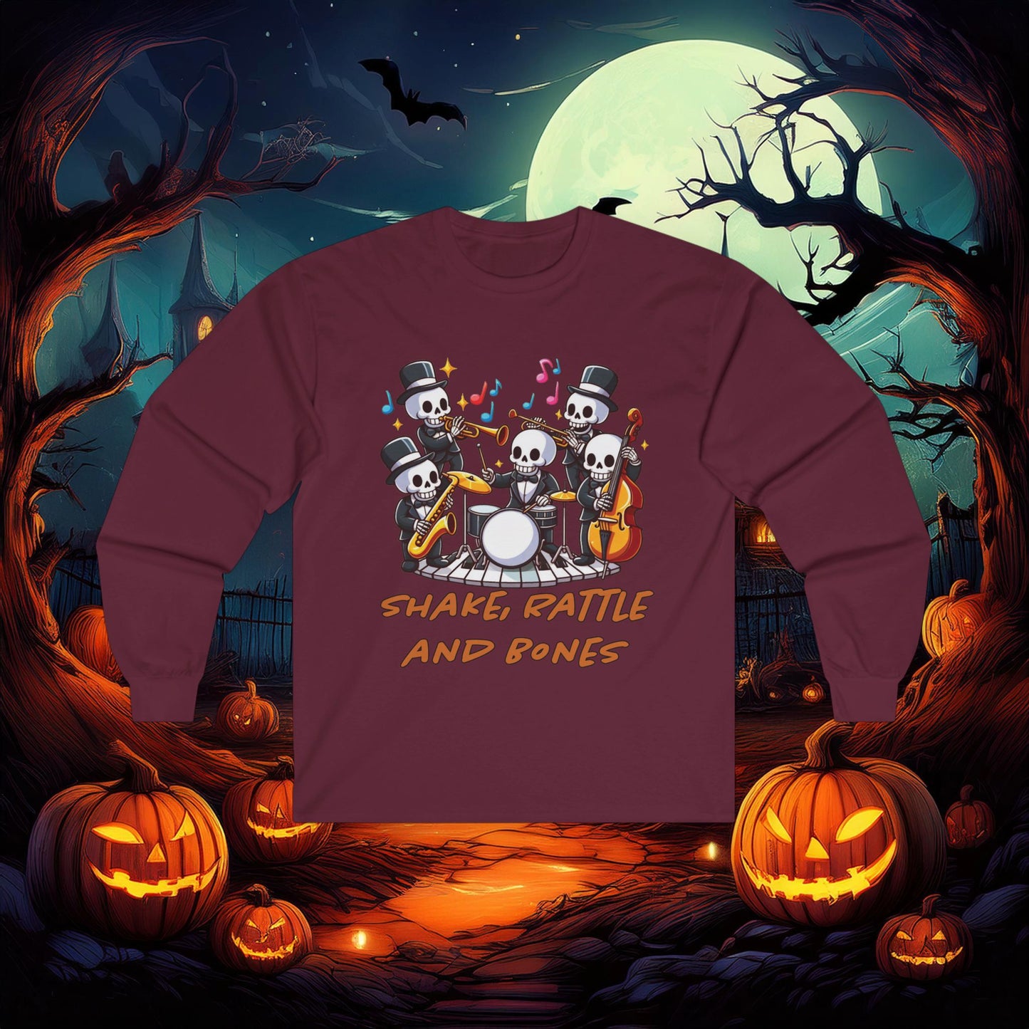 Shake, Rattle and Bones Long Sleeve Tee
