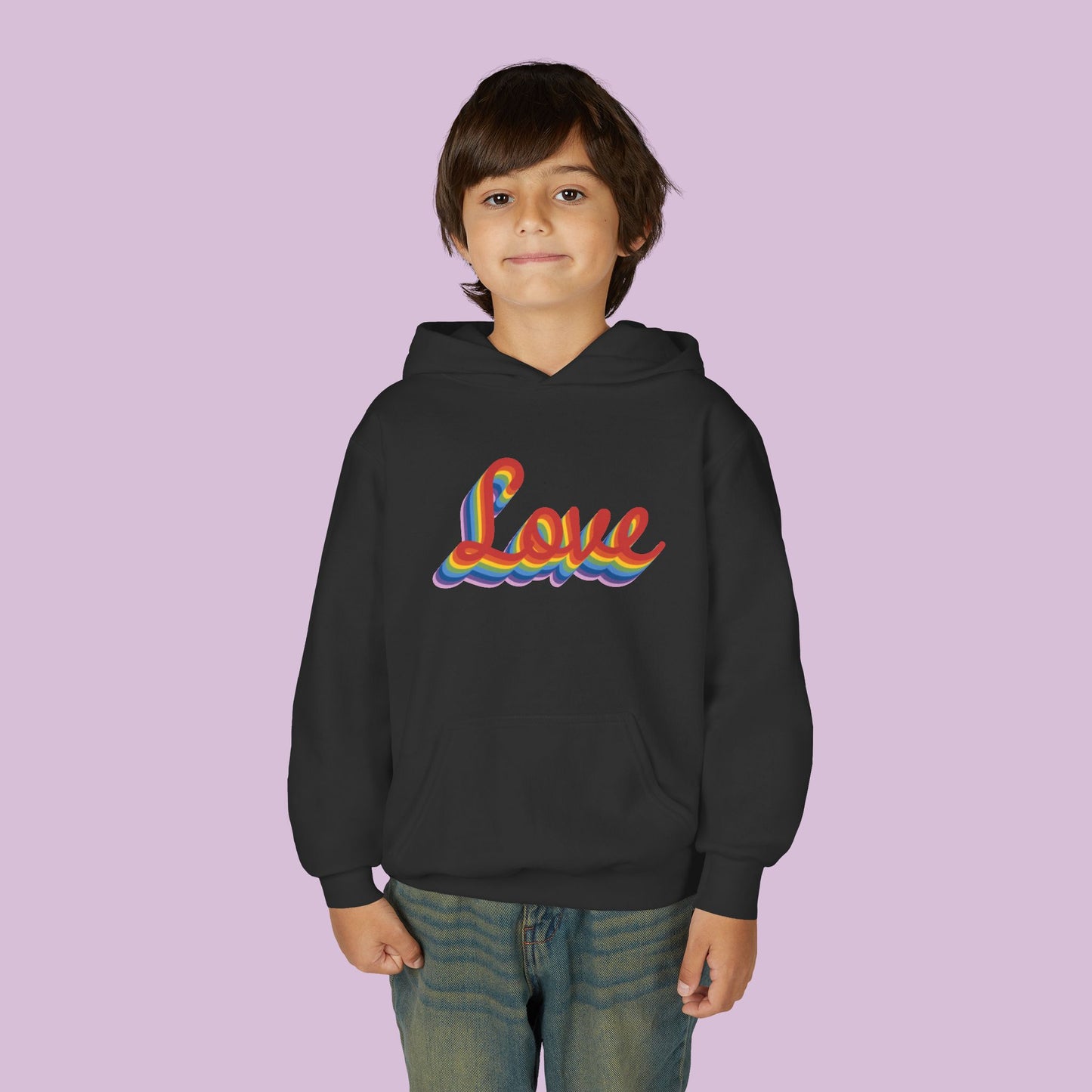 Rainbow Love Youth Hoodie