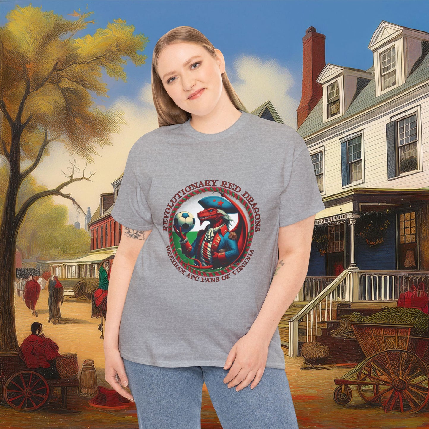 Revolutionary Red Dragons Crest Tee - Alternate