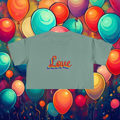 Rainbow Love Women's Crop Tee