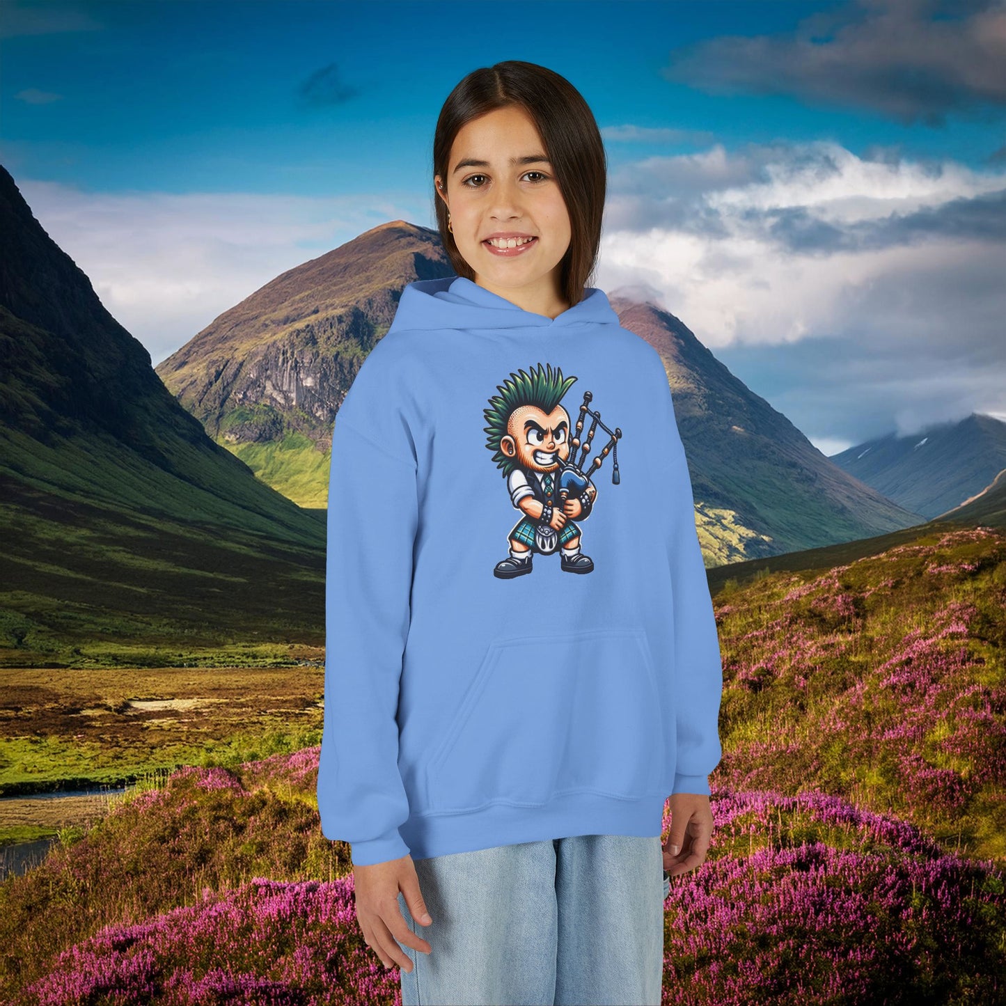 Scottish Punk Youth Hoodie