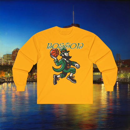 Boston Basketball Logo Long Sleeve Tee