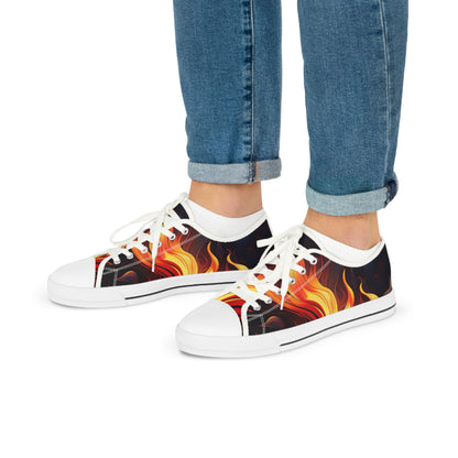 Flames Men's Low Top Sneakers