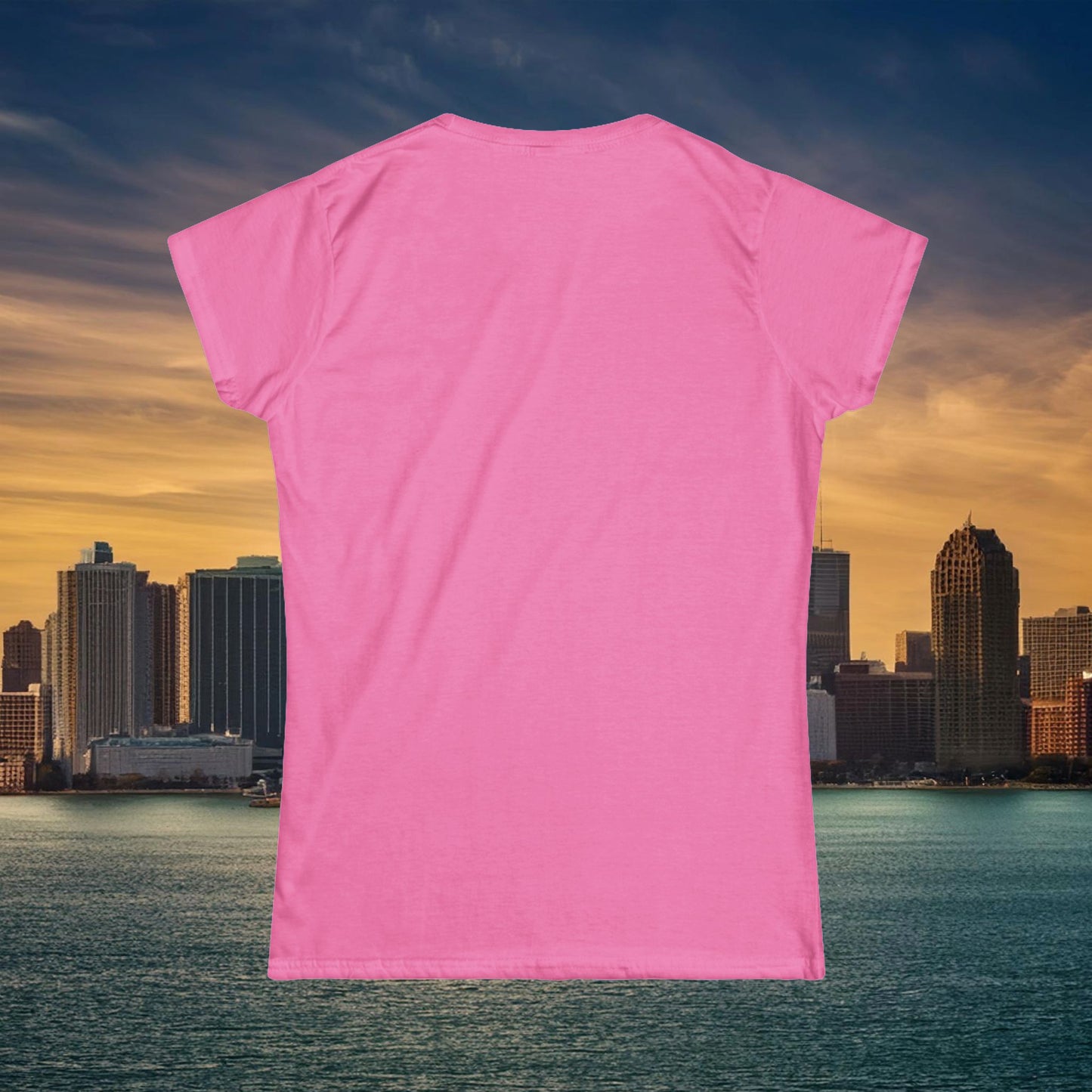 Detroit Football Logo Women's Softstyle Tee