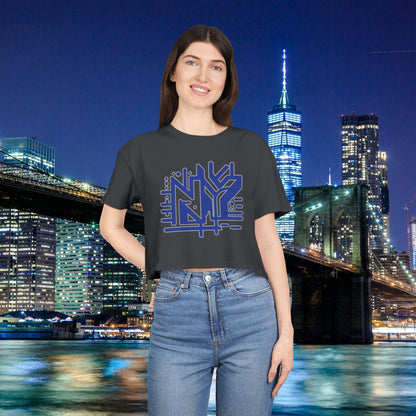 NY Subway Grafitti Women's Crop Tee