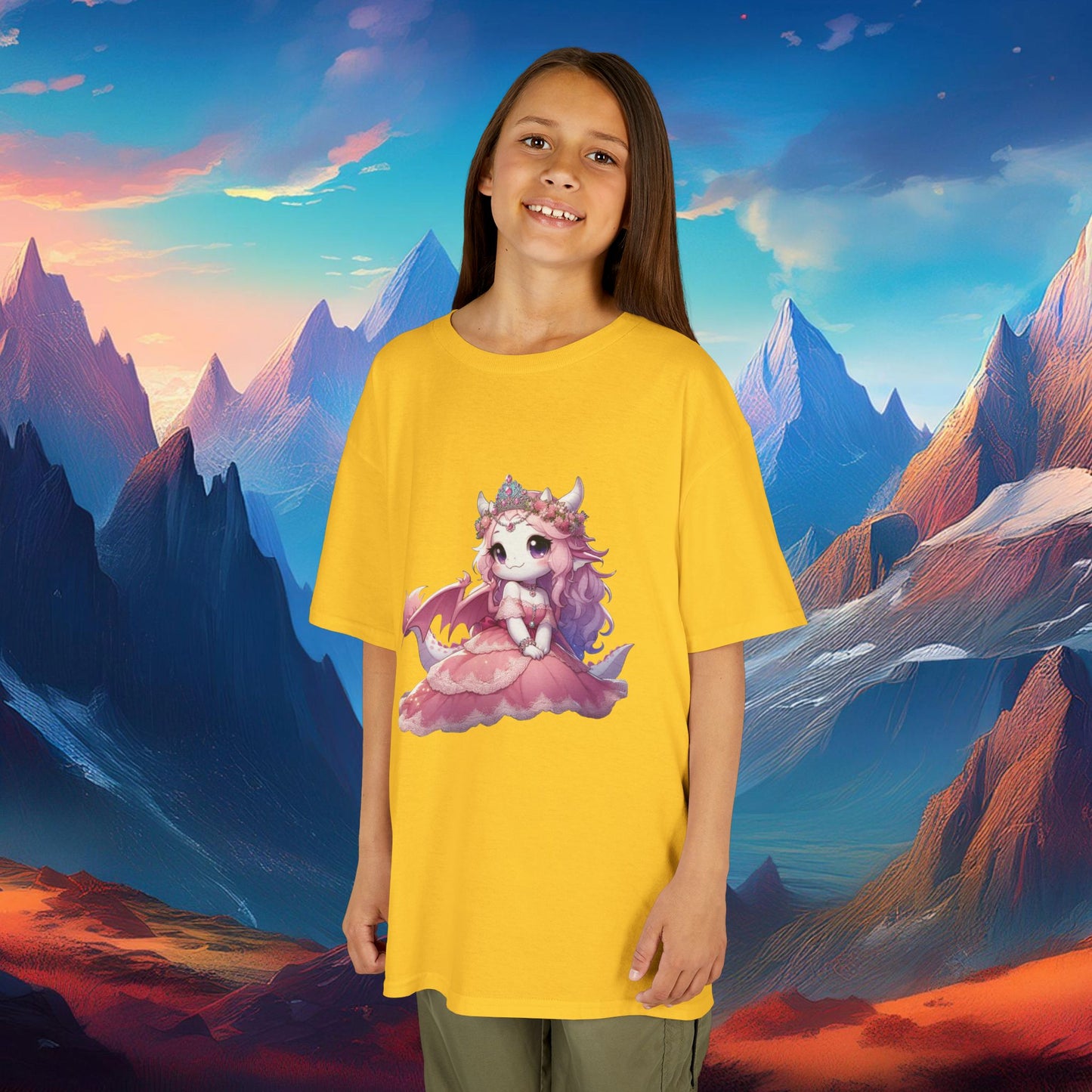 Pink Dragon Princess Kids Tee
