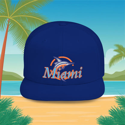 Miami Baseball Flat Bill Snapback