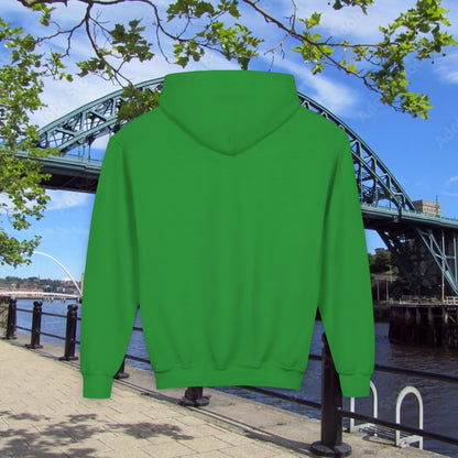 Newcastle United B&W Crest Youth Hoodie