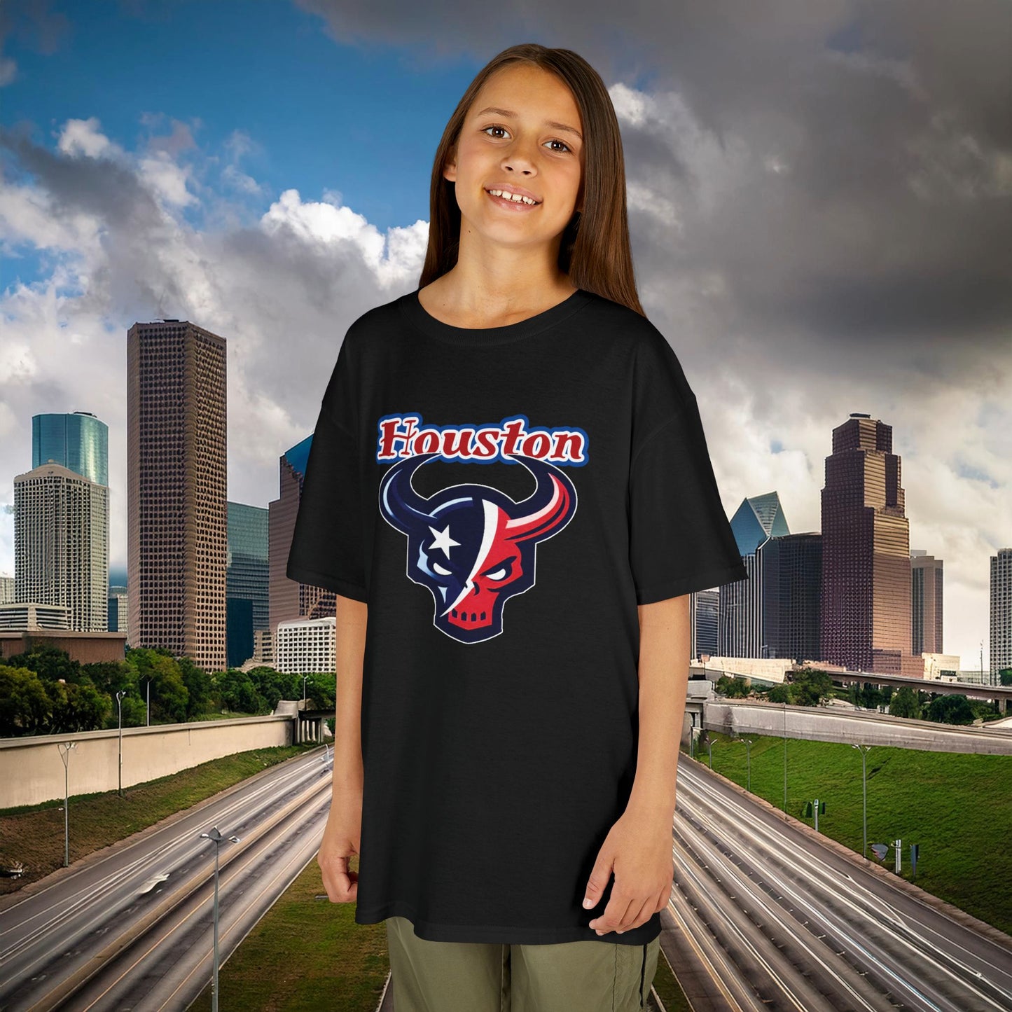 Houston Skull Kids Tee