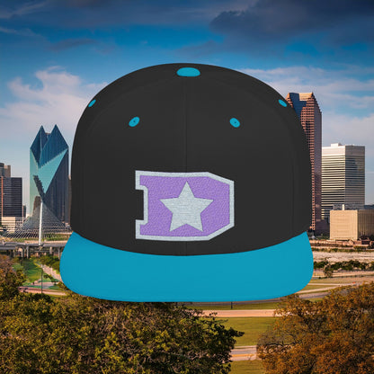 Dallas D Flat Bill Snapback with Star