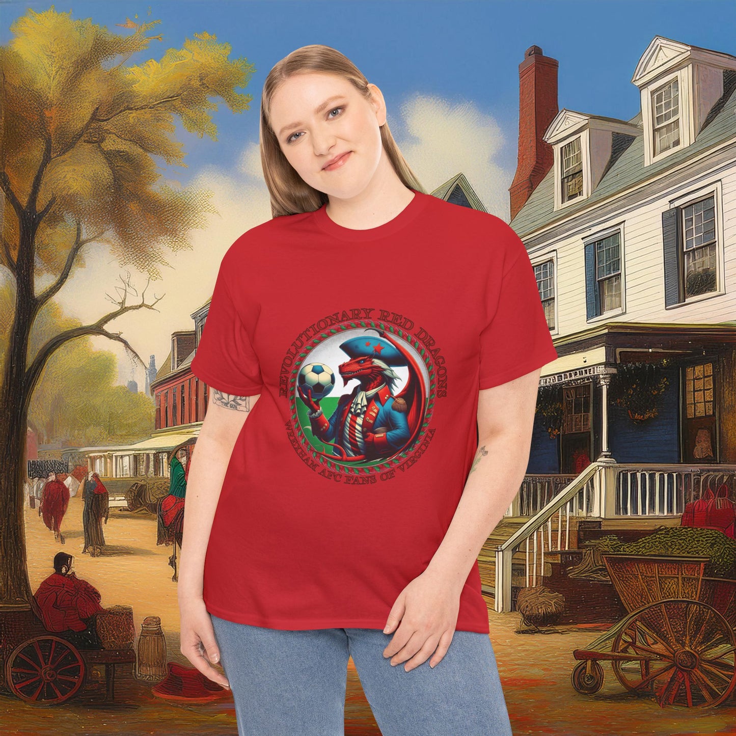 Revolutionary Red Dragons Crest Tee - Alternate