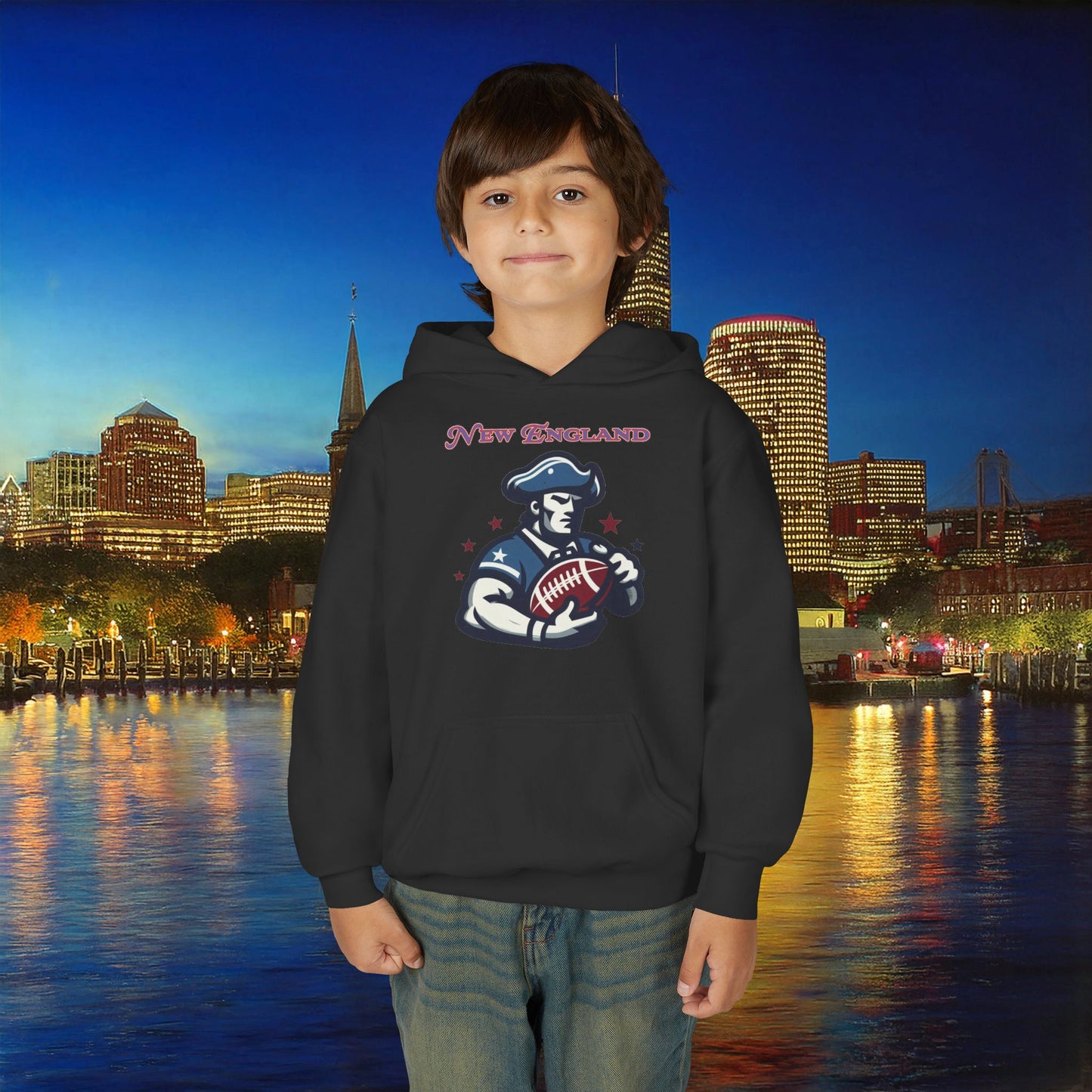 New England Football Youth Hoodie