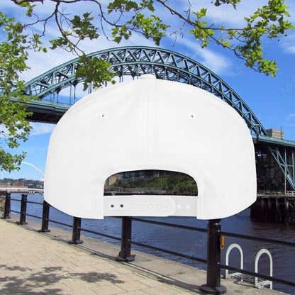 Newcastle United B&W Crest Flat Bill Snapback