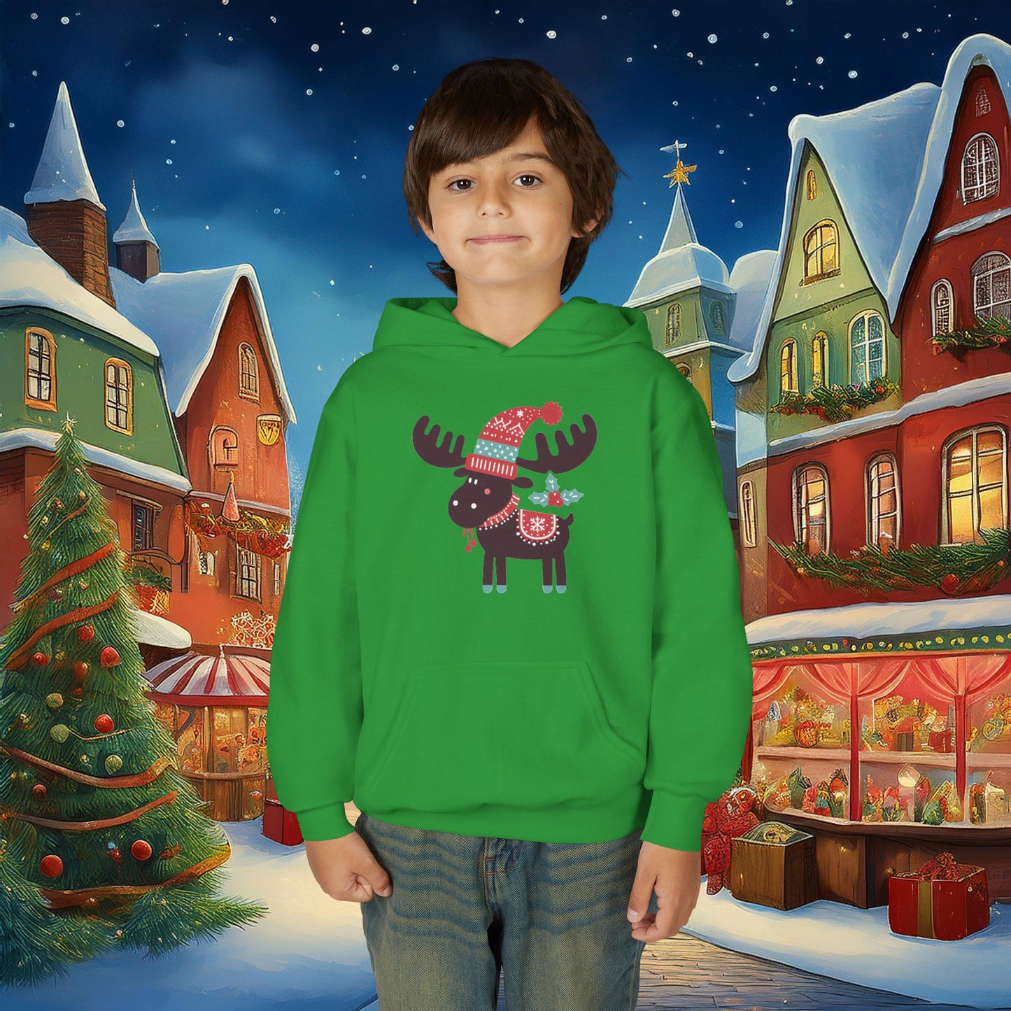 Christmoose Youth Hoodie
