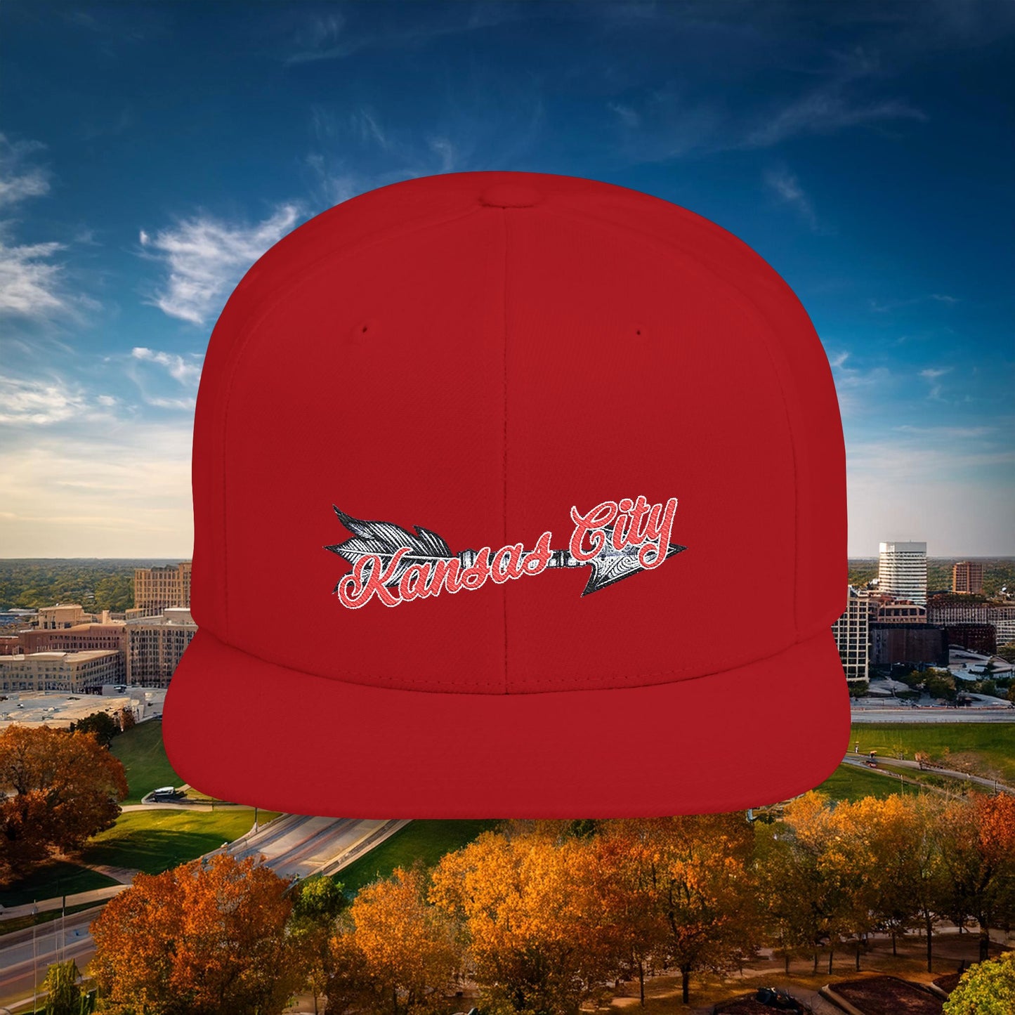 Kansas City Arrow Flat Bill Snapback