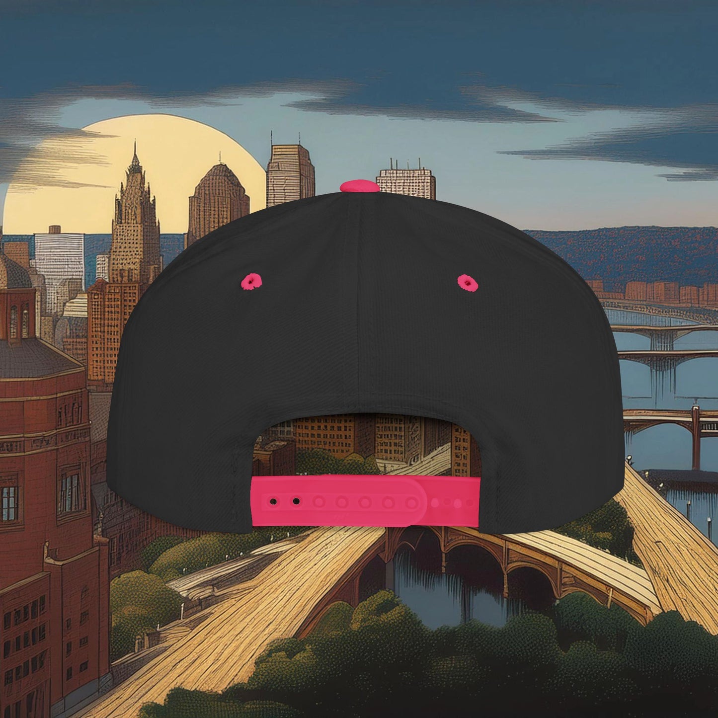 Pittsburgh Baseball Logo Flat Bill Snapback