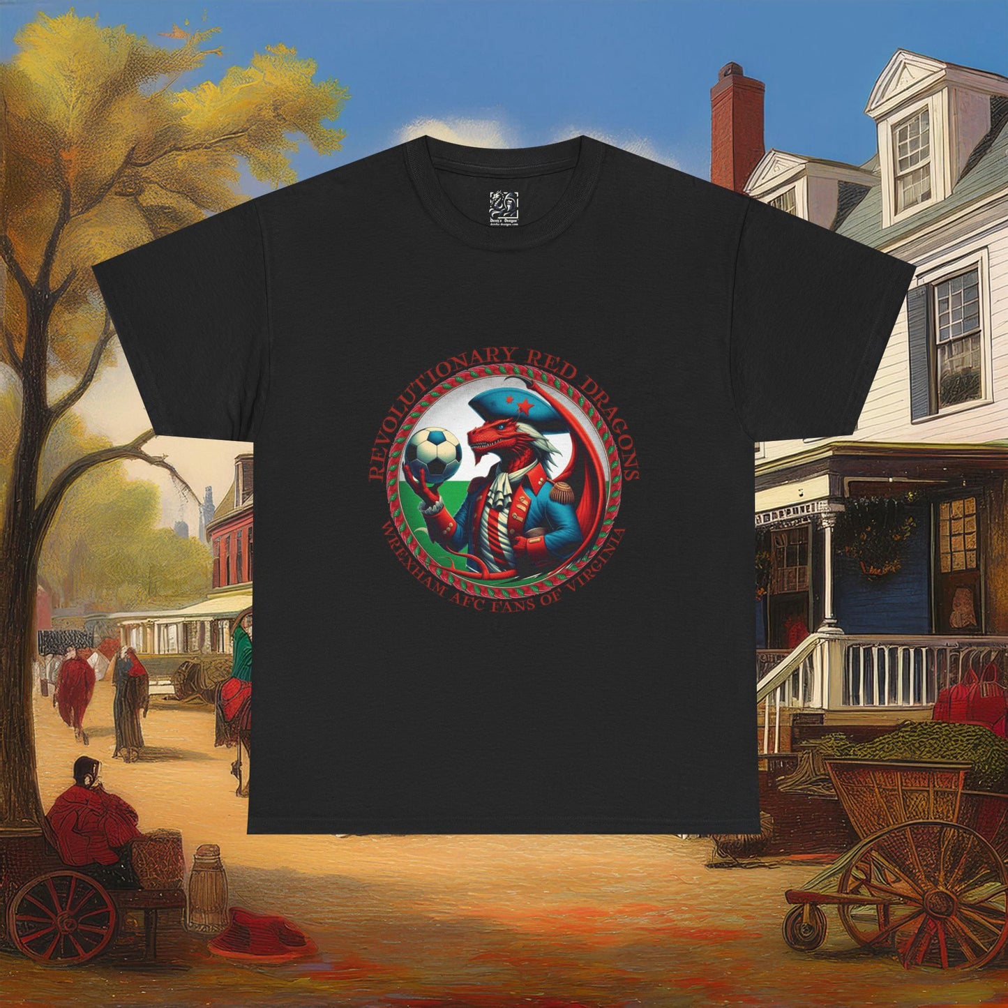 Revolutionary Red Dragons Crest Tee - Alternate