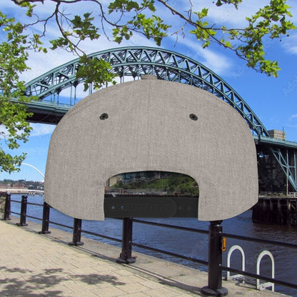 Newcastle United B&W Crest Flat Bill Snapback