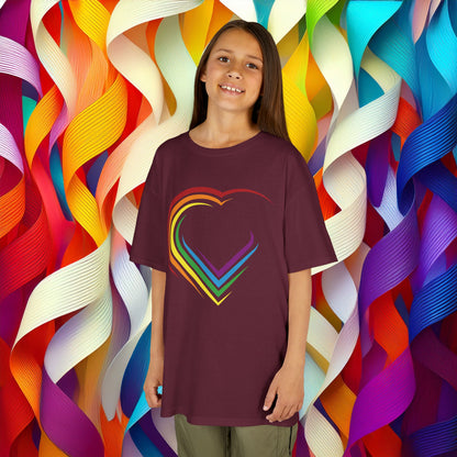 Rainbow Heart Kids Tee