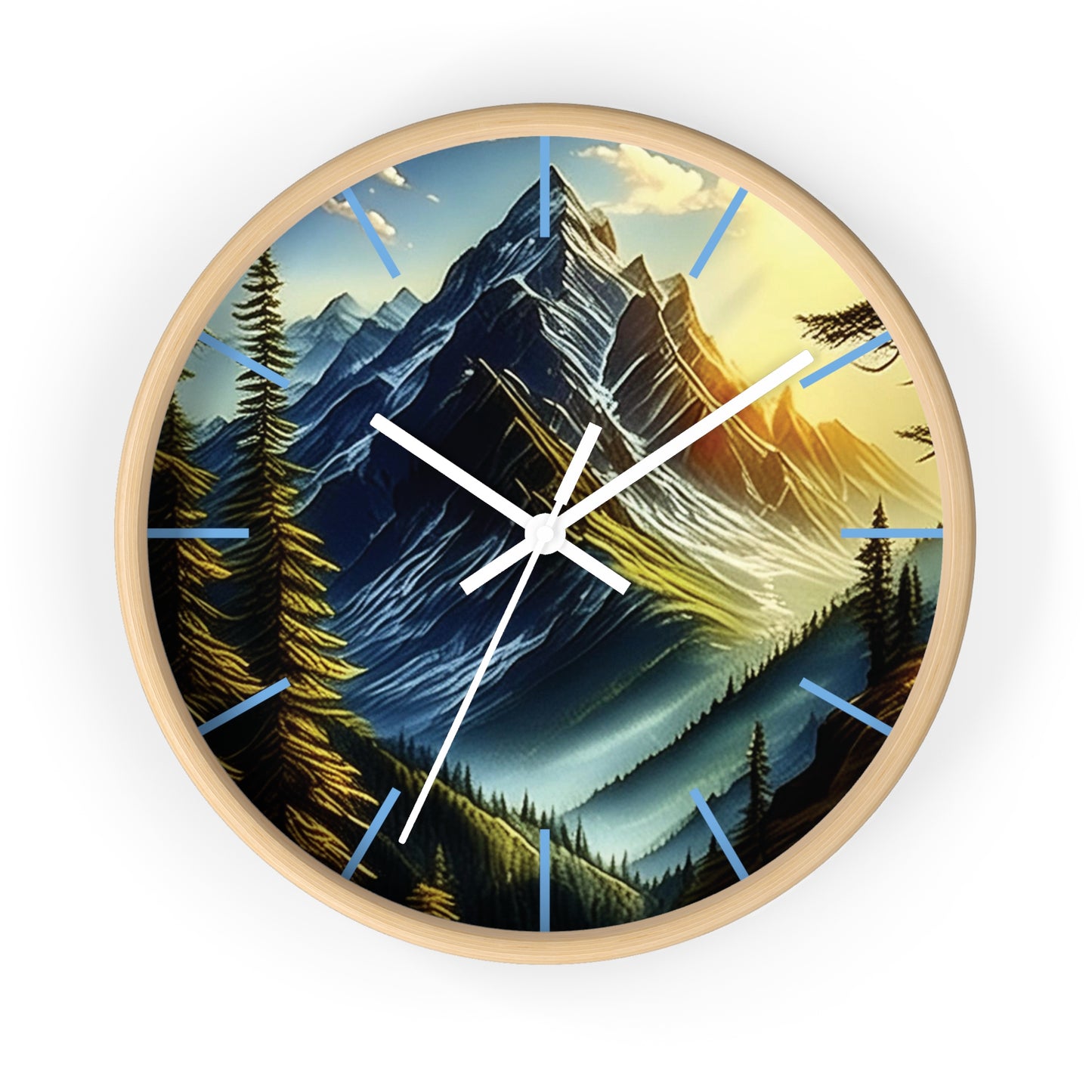 Mystic Mountains Wall Clock